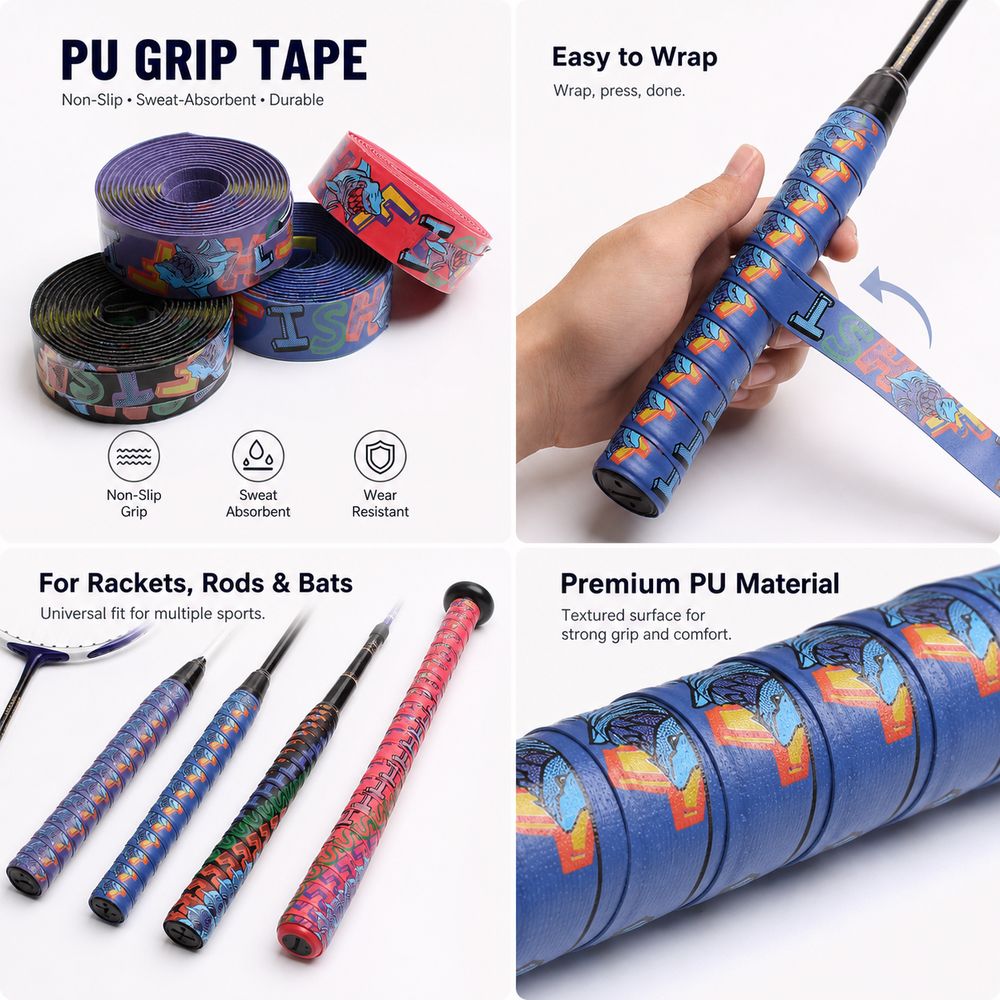 PU Badminton Racket Cushion Ov - Fishing Rod Wrap Tape recension och pris